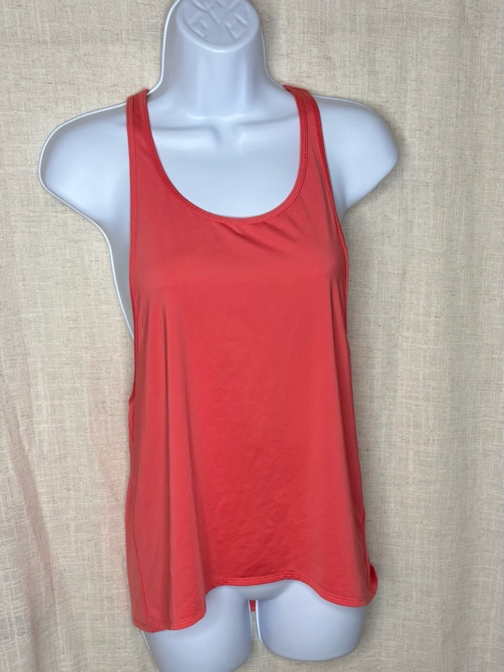 Fabletics Peggy Racerback Workout Tank Top Coral Pink - Size S